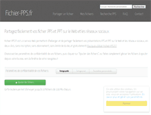 Tablet Screenshot of fichier-pps.fr